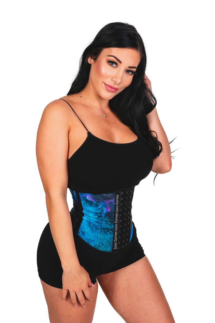 New Luxx Curves The Perfect Curves Waist Trainer Black Floral Size